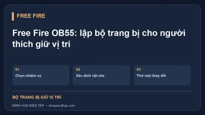 Free Fire OB55: lập bộ trang bị cho người thích giữ vị trí
